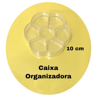 Caixa Organizadora pequena Transparente 10 cm ( 1 Unidade) Artesanato