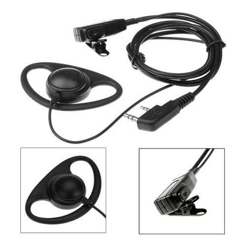 kit 5  unidades de Fone com microfone de lapela  Ptt para  Radio Baofeng Uv-5r Gp-78 Elite Kemwood