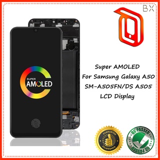 Tela Touch Display LCD AMOLED Samsung Galaxy A50 Com Quadro OLED