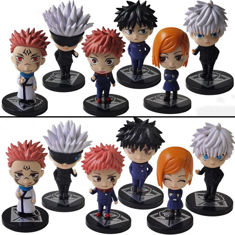 6 Pçs 10cm / Lote Jujutsu Kaisen Brinquedos Presentes Modle Brinquedos ...