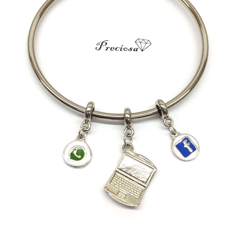 Berloque notebook/ whatsapp/ facebook/internet/marketing/rede social em Oferta na Shopee