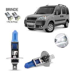 Kit Lampada Super Branca Farol Alto 8500k Fiat Doblo 2001-16