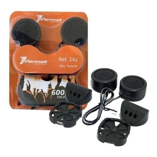 Par Mini Tweeter Permak 80w Rms P/ Uso em Porta - Painel - Coluna