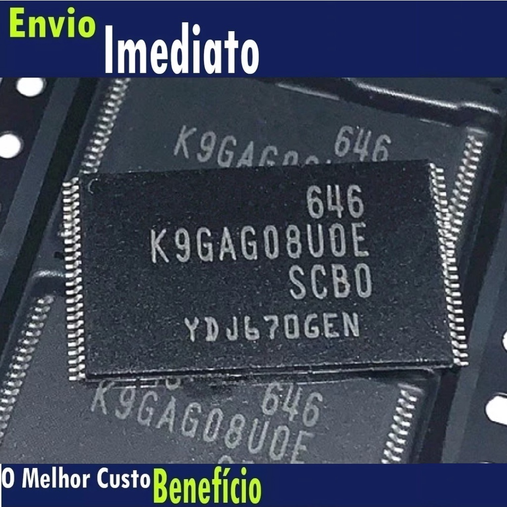 Memória nand Samsung d5500 Un32d5500 Un40d5500 Un46d5500 Gravada E Atualizada K9gag08u0e