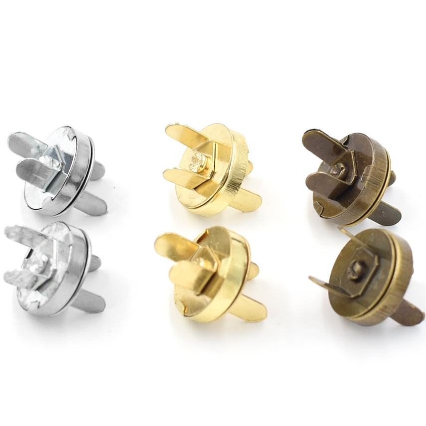 COMBO 4 UN. Botão íma imantado bailarina para bolsas crochê em Oferta na Shopee