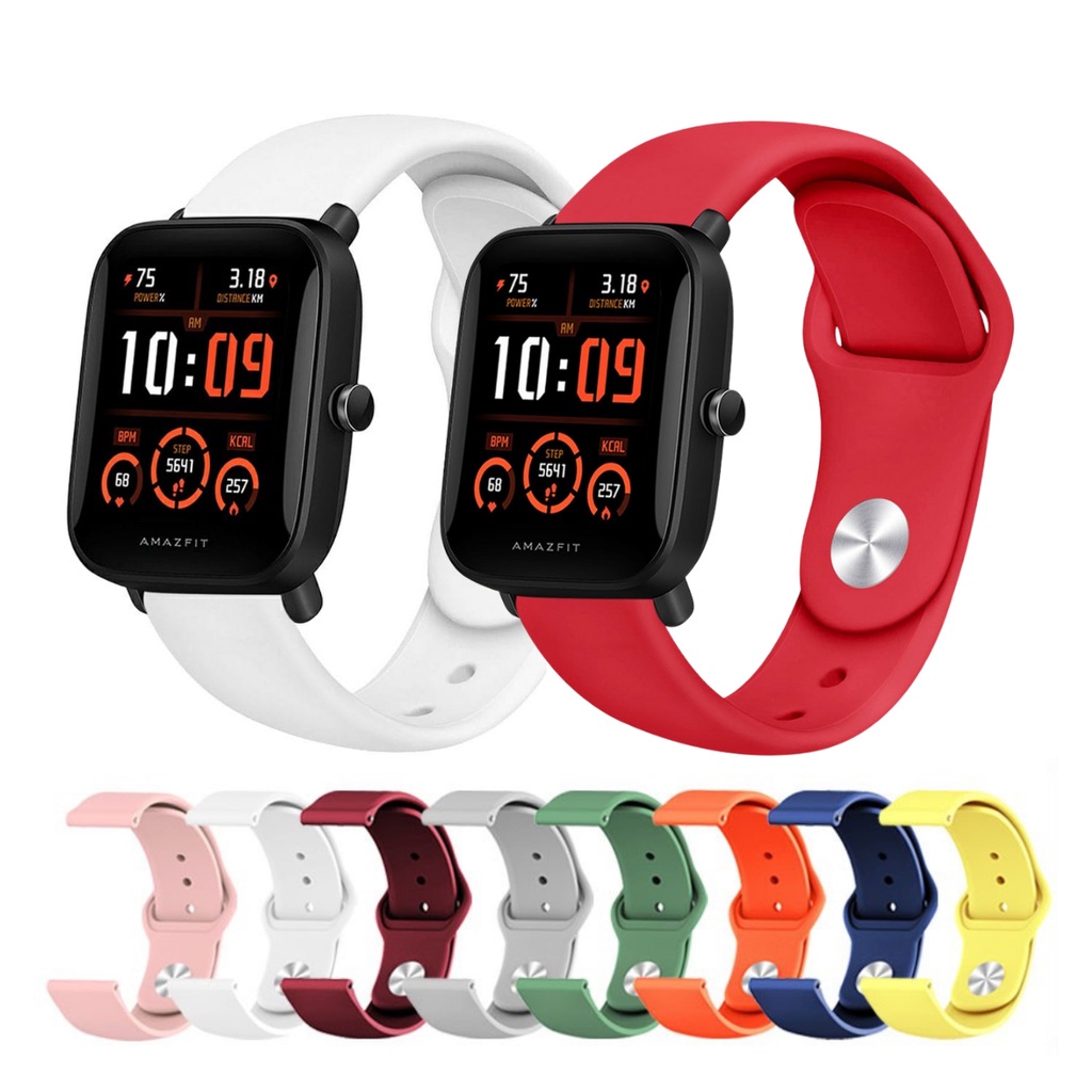 Pulseira Para Amazfit Bip U Pulseira Para Xiaomi Amazfit Bip U Pro Pulseiras Coloridas Para Smartwatch Amazfit Bip U / Bip U Pro Engate Rápido