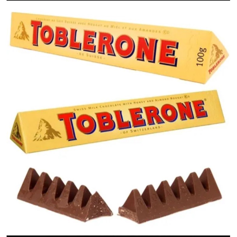 Toblerone Chocolate 100g Mondelez - Chocolate Suiço - Chocolate Toblerone - Chocolate ao Leite