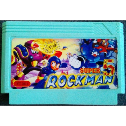 Cartucho 60 Pinos Rockman 5 Rock Man 5 Megaman 5 Mega Man 5 - Paralelo - Nintendinho Nes