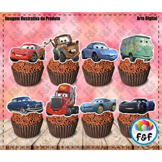 Toppers Tags Docinhos Doces  Carros em Oferta na Shopee