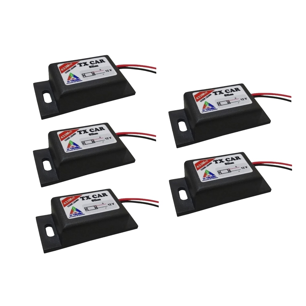 Kit 5 Controle Portão Tx Car Farol Carro Moto Ppa Rcg Garen Acton Seg Mc Garcia