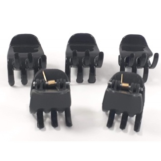 Piranha De Plástico Pra Cabelo Média 2,5x2,5 cm Preta Pacote 12 Peças em Oferta na Shopee