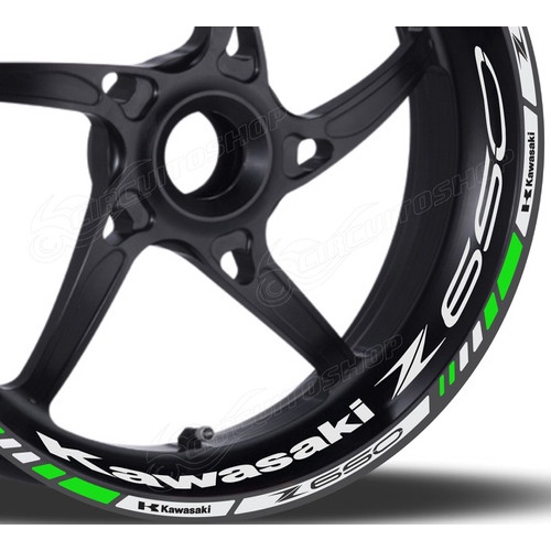 Friso + Adesivo Refletivo M5 Roda Moto Kawasaki Z 650 Z650