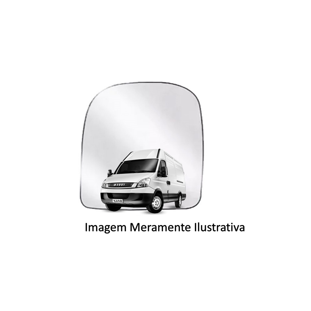 LENTE RETROVISOR PLANA LADO ESQUERDO - IVECO DAILY - SUPERIOR