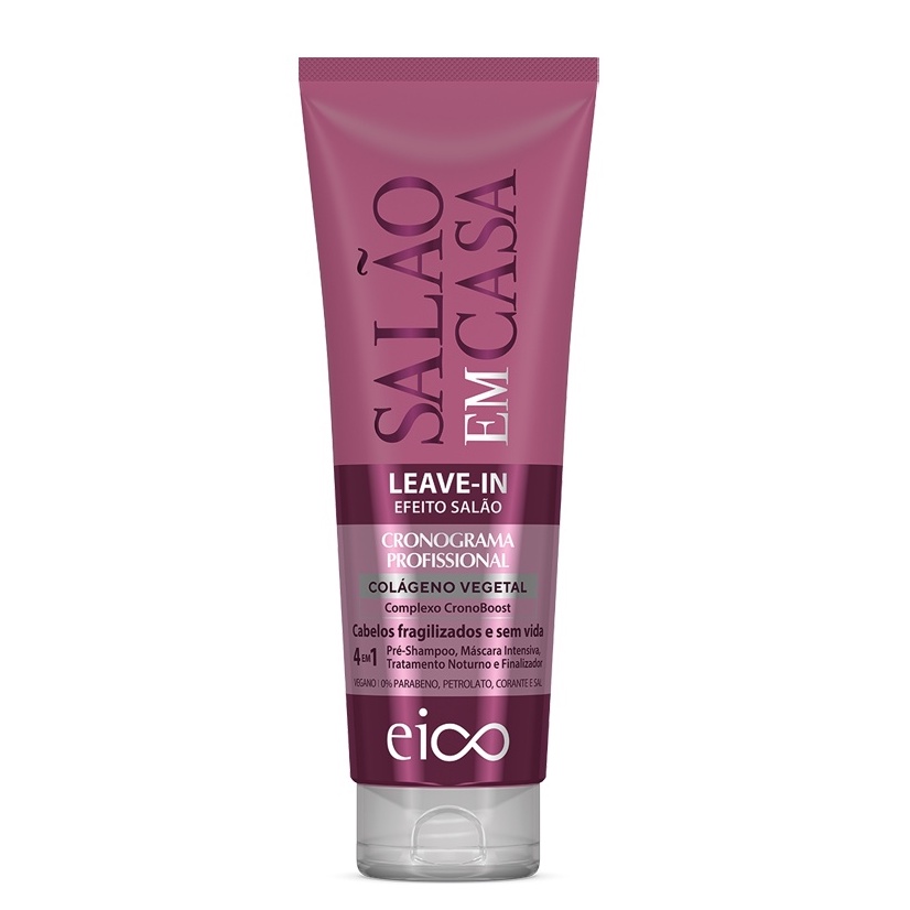 Eico Leave-in Salão Em Casa Cronograma Hidratação Nutrição Reconstrução e Proteção Térmica Sem Sal 200ml em Oferta na Shopee