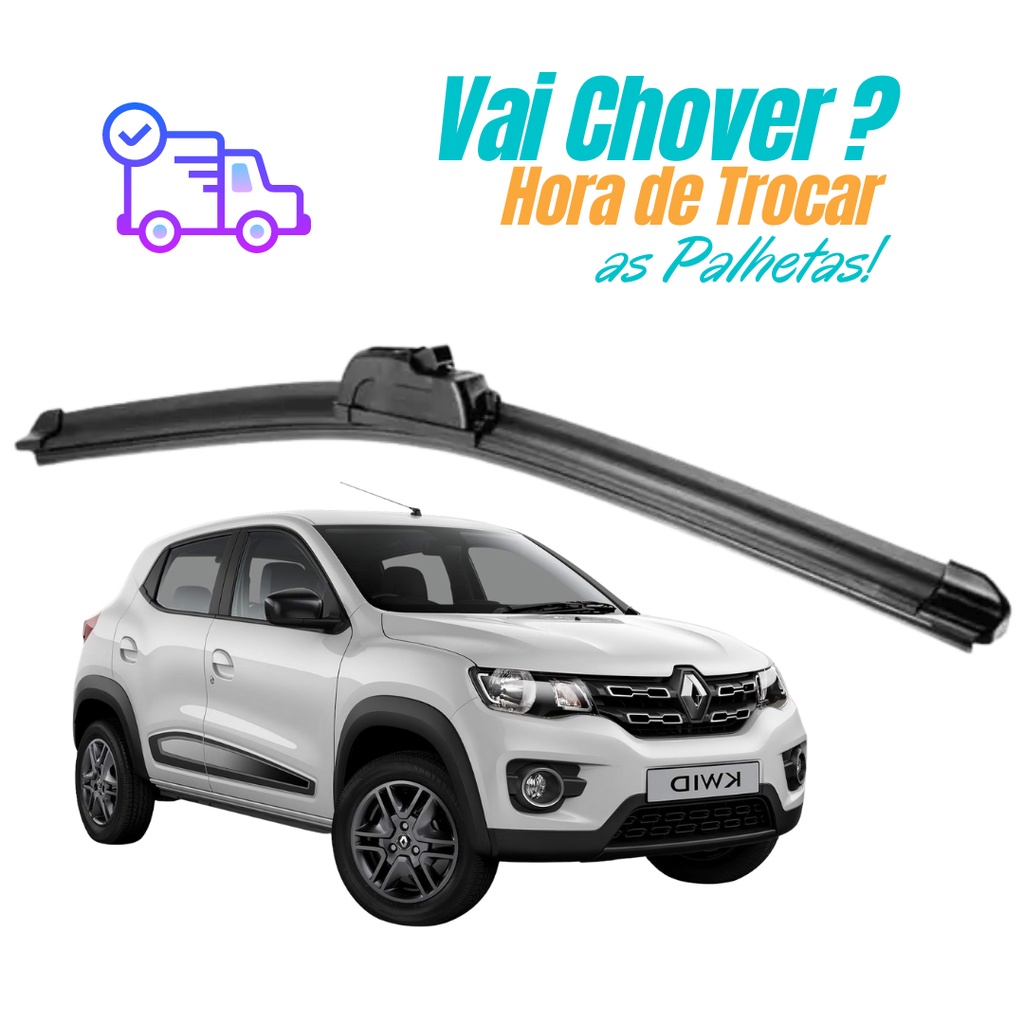 Palheta Limpador Parabrisa Dianteiro Renault Kwid 2017 2018 2019 Para-brisa PROMOÇÃO SHOPEE