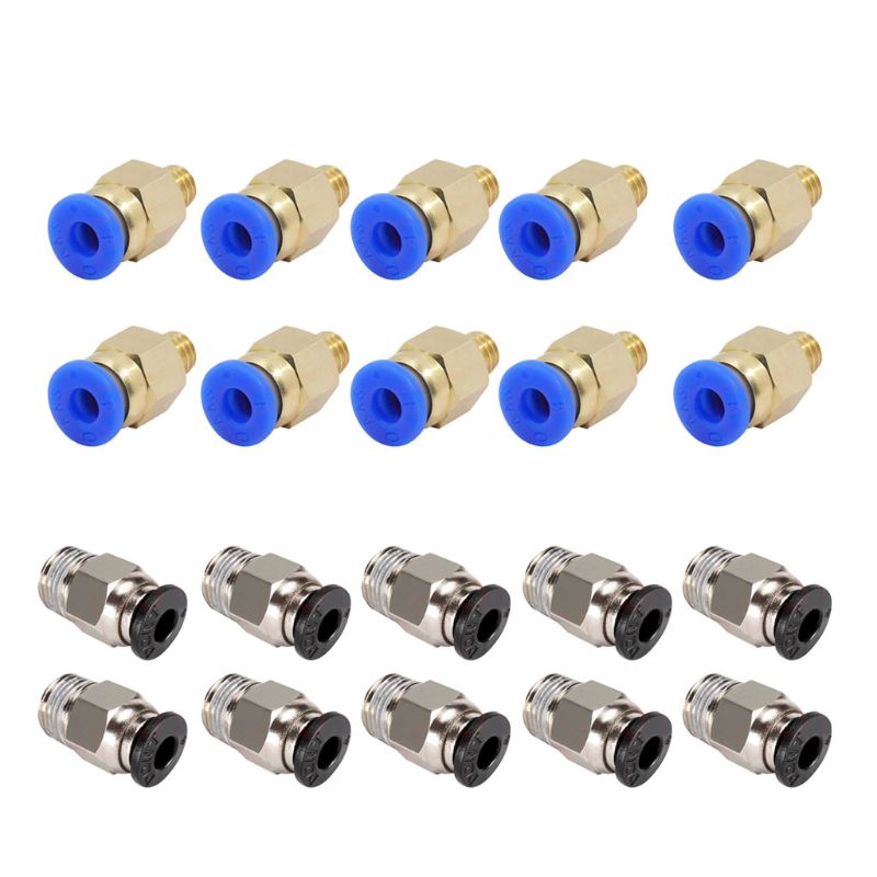 10 Peças PC4-M6 M10 Impressora 3D Push Para Conectar Acessórios Rápidos Fáceis Usar