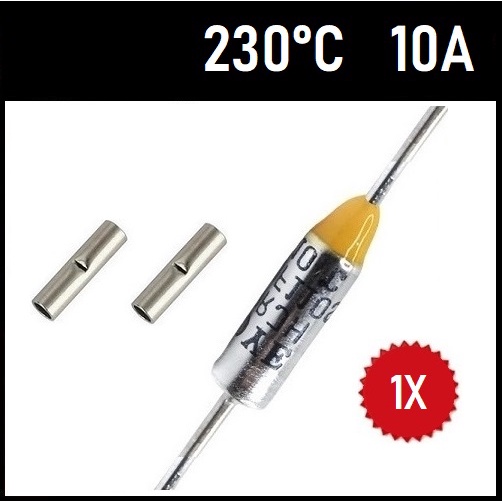 1 Fusível Térmico 10A TF230°C 230C 230°C 230 Graus 250V