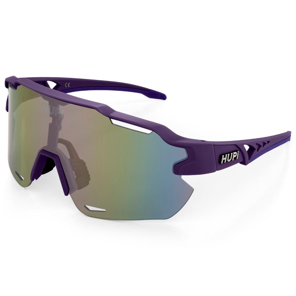 Óculos de Sol Esportivo Ciclismo HUPI Quiriri Roxo Lente Espelhado Proteção UV Unissex em Oferta na Shopee