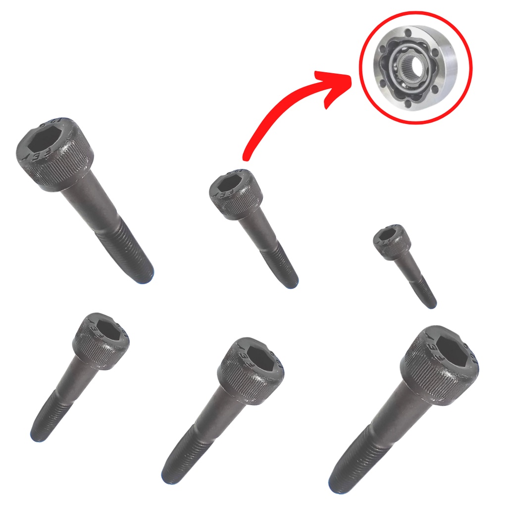 Kit 6 Parafusos Allen Da Homocinética Lc Gol Parati Saveiro