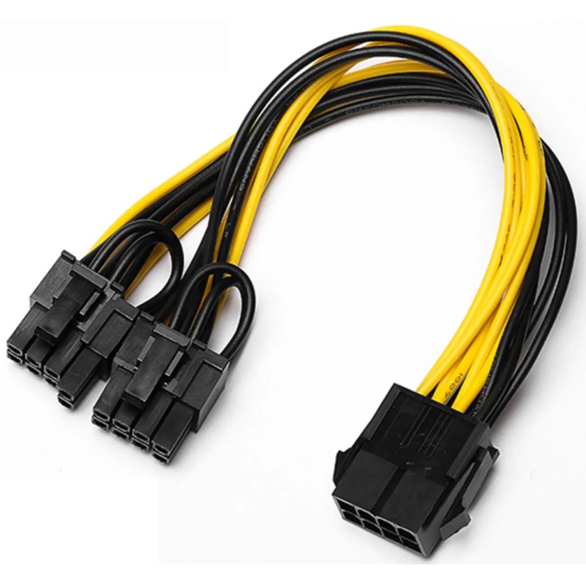2X CaboS Splitter Y Energia Pci-e 8 Pinos 2x Pci-e 8pin Gpu
