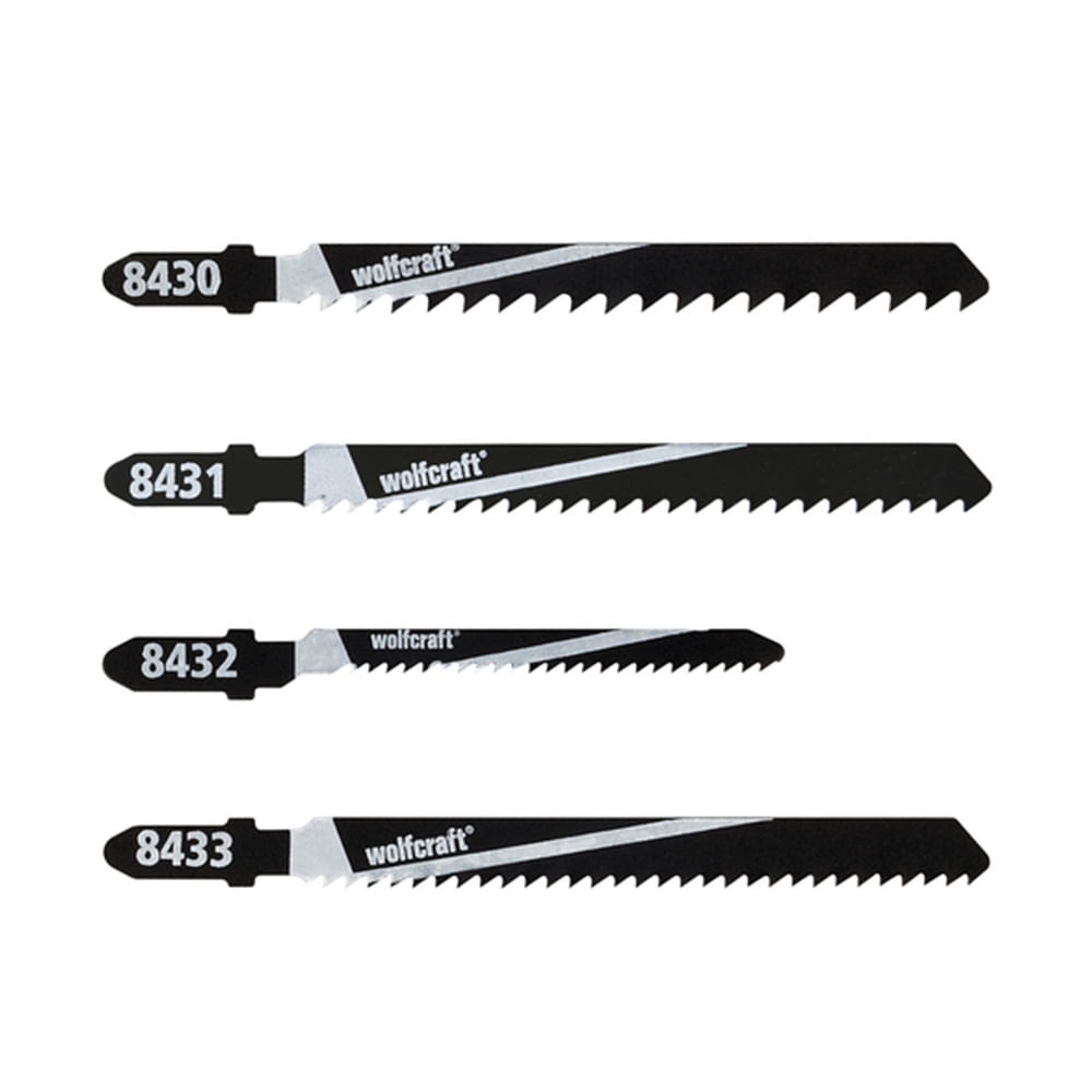 Jogo com 10 Lâminas HCS para Serra Tico Tico 843000 Wolfcraft