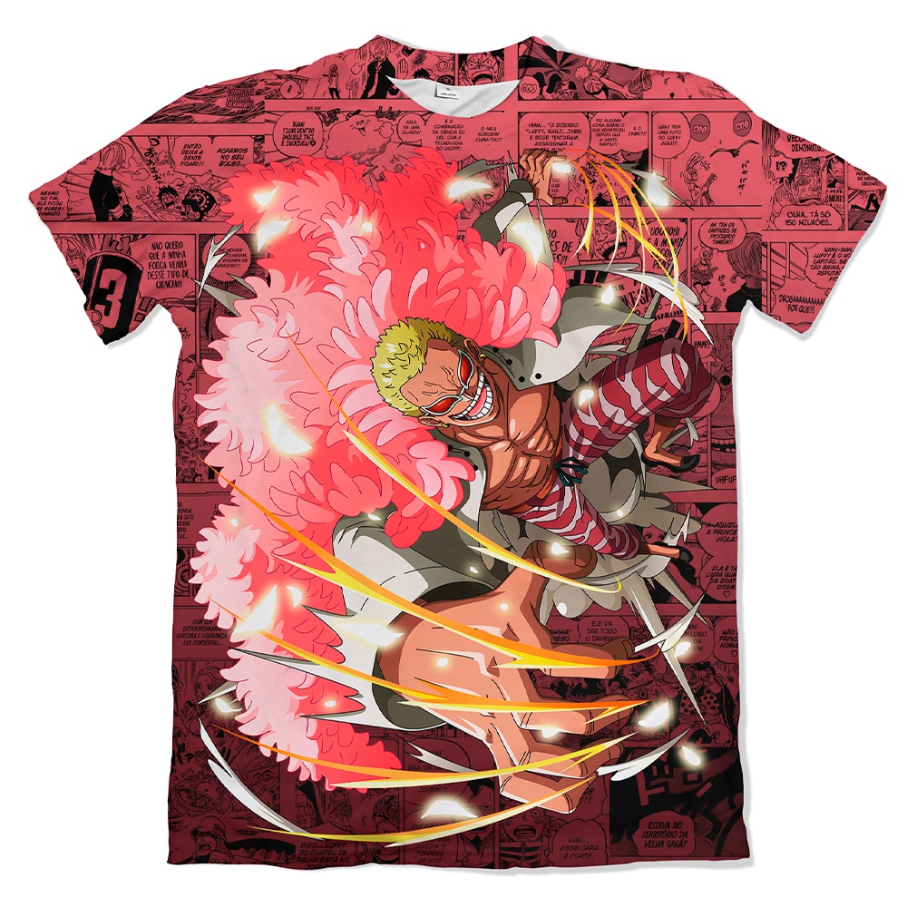 Camisa Anime One Piece Donquixote Doflamingo Mangá