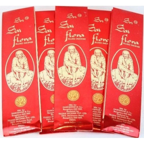 Incenso Sri Sai Flora Massala Cx.5un.25g. Meia Caixa