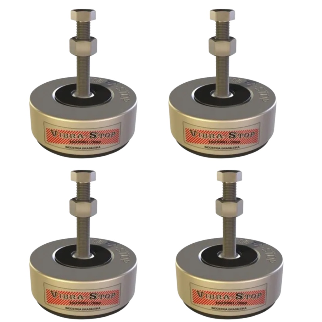 Amortecedor De Vibração Mac 5/16" KIT C/4 800kg