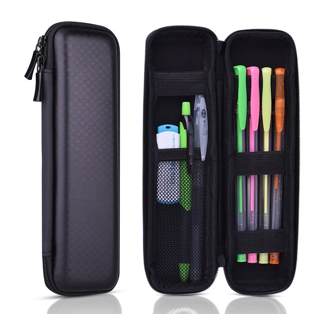 Universal Multifuncional EVA Hard Shell Pen Case/Portátil Estudante Papelaria Caixa De Armazenamento/Moda Zíper Caneta Caso