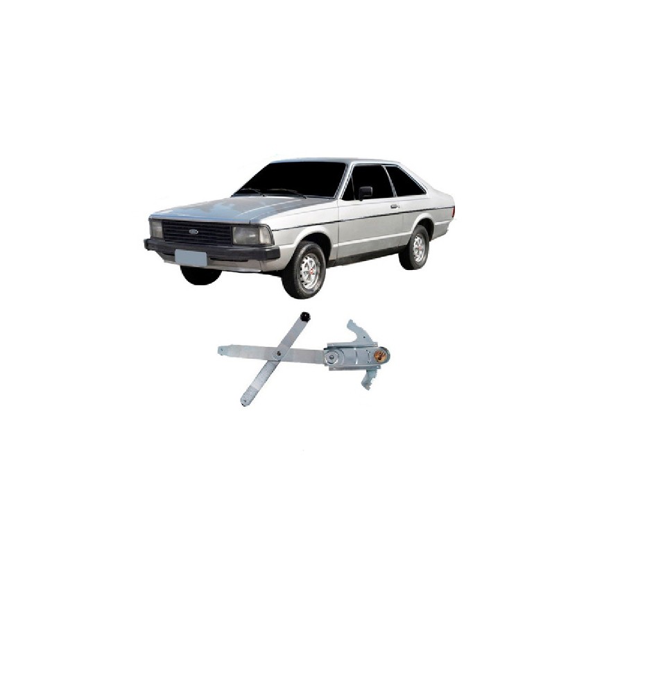 MAQUINA VIDRO FORD CORCEL II 78/81 DIANTEIRA L.E 2PTS