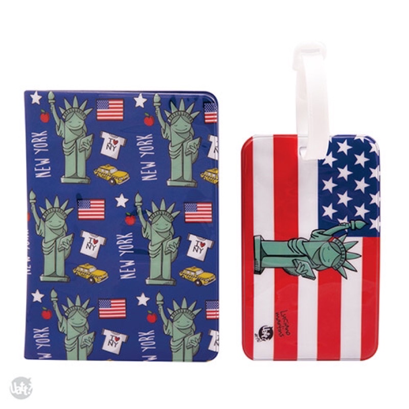 Kit Viagem - Porta Passaporte e Identificador de Viagem NewYork- Uatt?