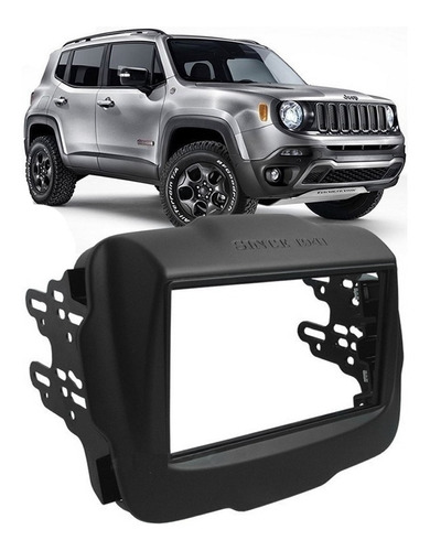 Moldura Painel Dvd 2 Din Multimidia Jeep Renegade Pcd 2019 em Oferta na Shopee