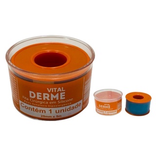 Fita Cirúrgica De Silicone Adesiva Rolo 2,5cm x 5 metros (Cicatriz) - Vital Derme
