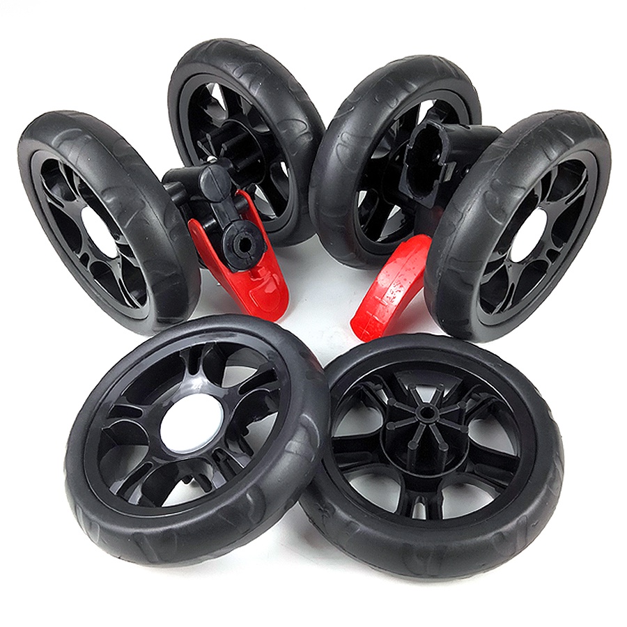Acessórios para carros guarda-chuva Rodas leves para carrinhos de bebê Rodas leves para carrinhos de bebê Rodas de absorção de choque Rodas de freio Rodas para carrinhos de bebê Rodas para carrinhos de bebê