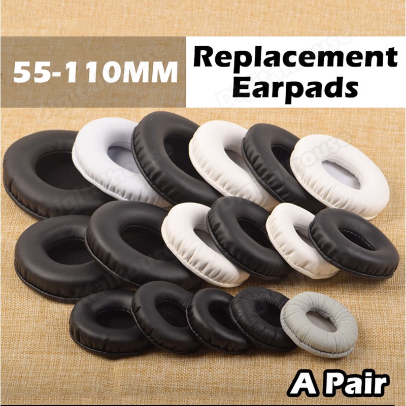 Almofadas de Reposição para Fones de Ouvido Over-ear, Couro de Proteína, Espuma Viscoelástica de Alta Qualidade