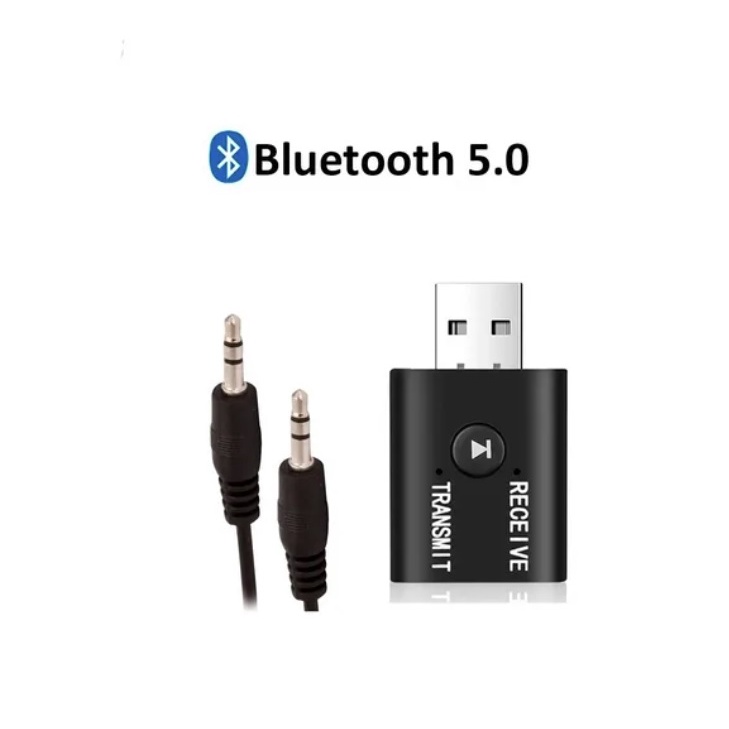 Receptor E Transmissor De Áudio Bluetooth 2 Em 1 Bt 5.0 Usb