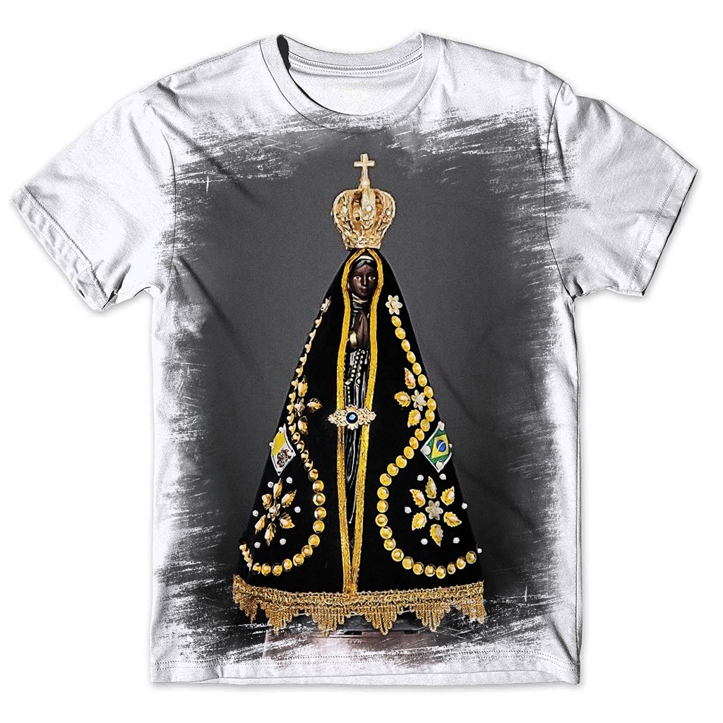 Camisa Camiseta Masculina Nossa Senhora Aparecida 49 em Oferta na Shopee