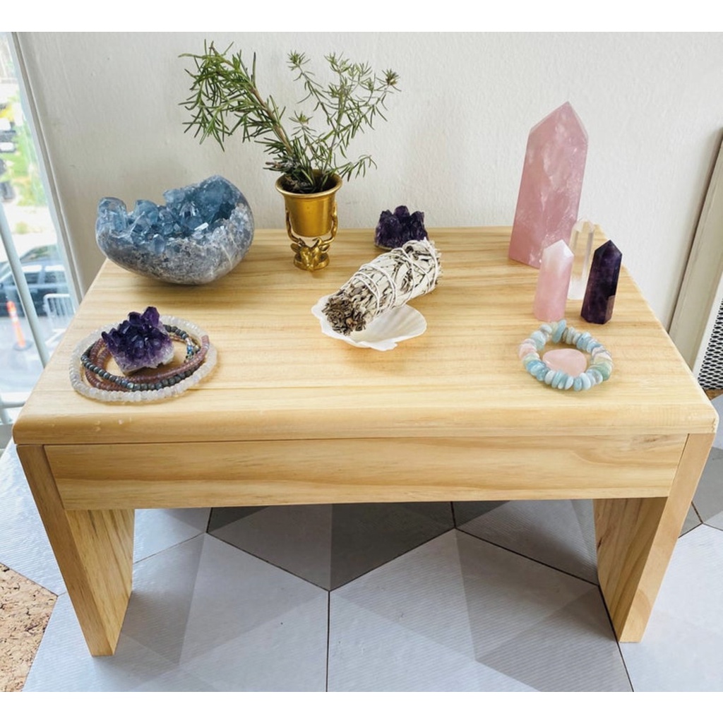 Mesa Meditação Altar Yoga Cristais P | Shopee Brasil