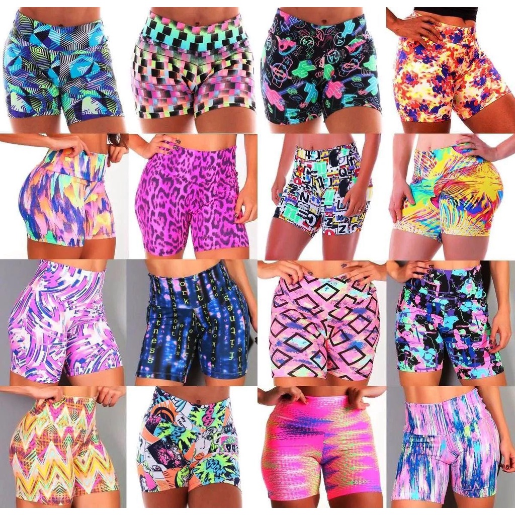 Kit 10 Shorts Academia Roupas Moda Fitness Atacado variados pronta entrega