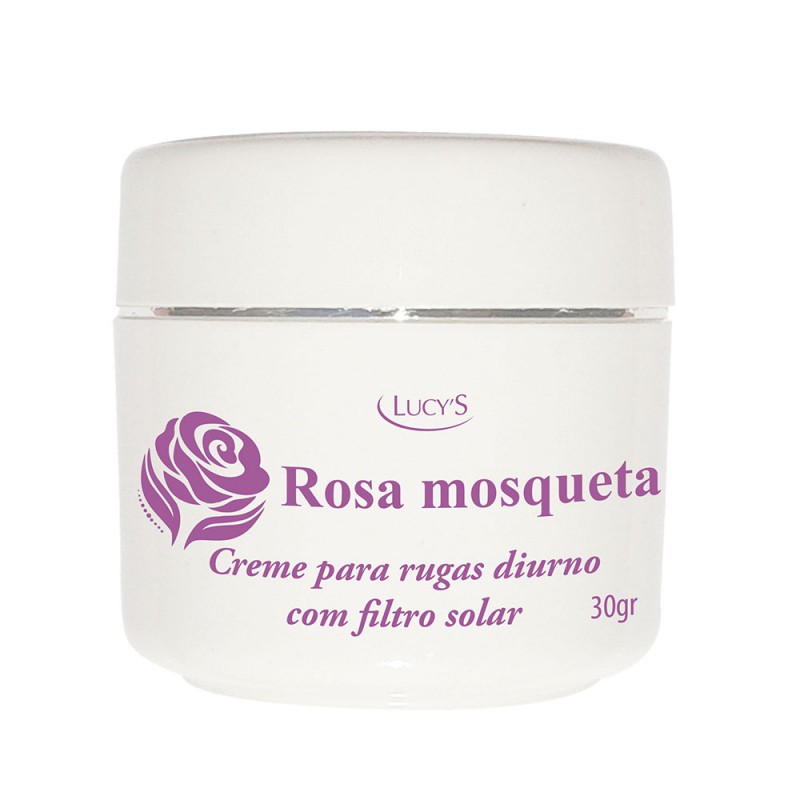 Creme Antirrugas Rosa Mosqueta Diurno Creme para Rugas com FPS 15 LUCY'S - 30g — imagem 2 de 2