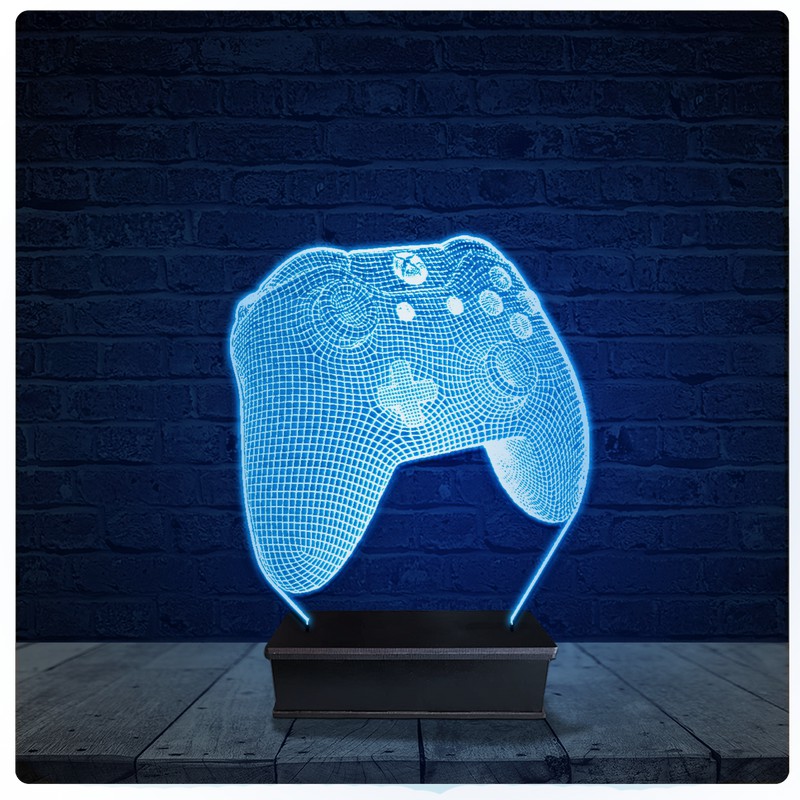 Luminária Led Acrilico Abajur - Controle Xbox 360