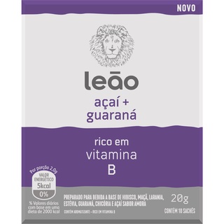 Vitamínico Leão - Açaí e Guaraná 10 Sachês