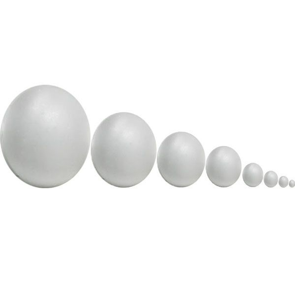 Bola De Isopor Maciça de 50mm a 150mm Tamanhos e Quantidades a escolher em Oferta na Shopee