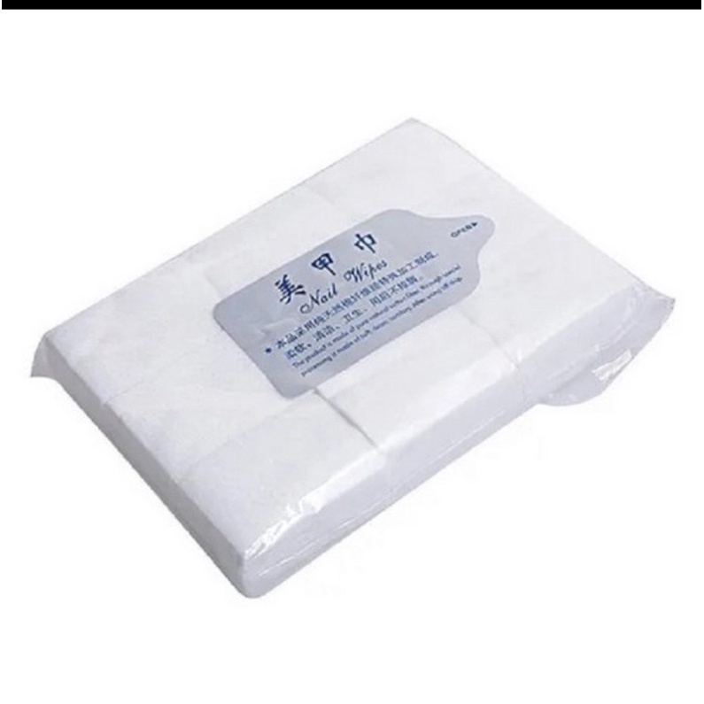 Algodão Prensado 1000pçs Removedor de esmalte de remoção de Gel UV Nail Wipes .