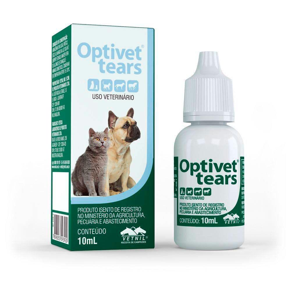 Lubrificante Ocular Optivet tears Vetnil - 10mL em Oferta na Shopee