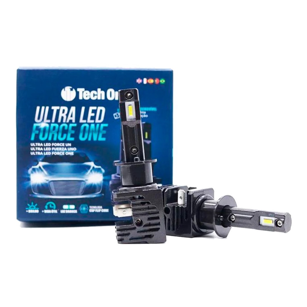 Lâmpada Ultra Led H1 Force One 8200 Lumens 12v 24v 6000k