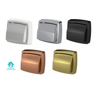 Acabamento Para Válvula Descarga Deca/Hydra Max Abs Várias Cores Branco Cromado Preto Dourado Rose Gold