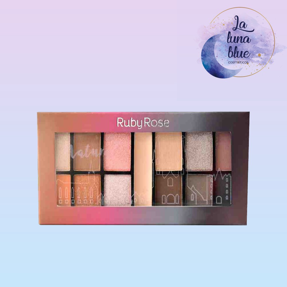 Paleta de Sombras + Primer Natural Ruby Rose HB-9985-4