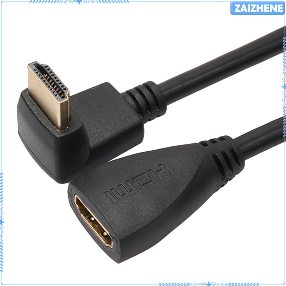Cabo Hdmi Extensor Hdmi 90 Graus Tipo A Macho Para Fêmea 30cm