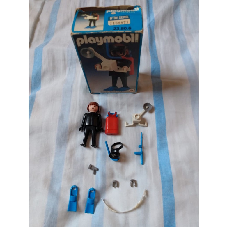 Playmobil Mergulhador Fotógrafo 23.80.6 Trol Completo Antigo USADO